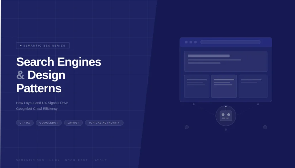 Search Engines & Design Patterns: How Layout and UX Signals Drive Googlebot Crawl Efficiency 1 Search Engines & Design Patterns