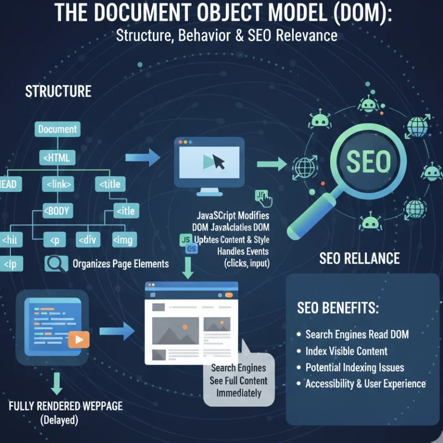 The Architecture of Modern Web Development: 2026 Guide 4 4. The Document Object Model (DOM) Structure, Behavior, and SEO Relevance