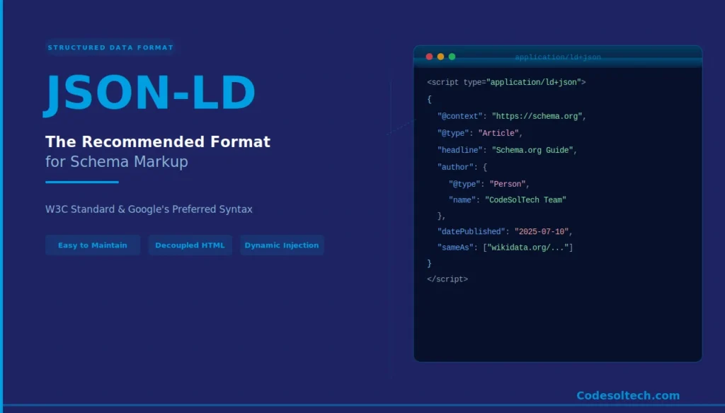 Schema.org Structured Data: Boost SEO with Rich Results 3 JSON-LD: The Recommended Format for Schema Markup
