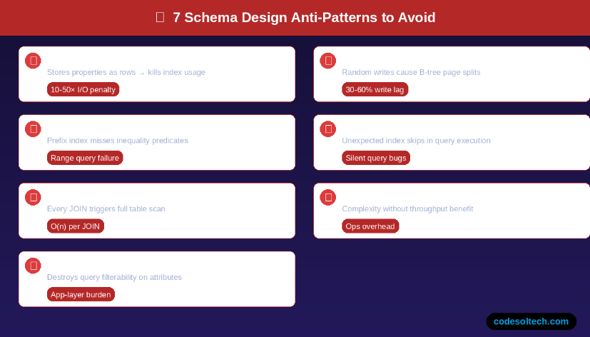 Database Schema Design for Scale: SQL, NoSQL, and Normalization Strategies 9 What Are the Most Common Schema Design Mistakes at Scale?
