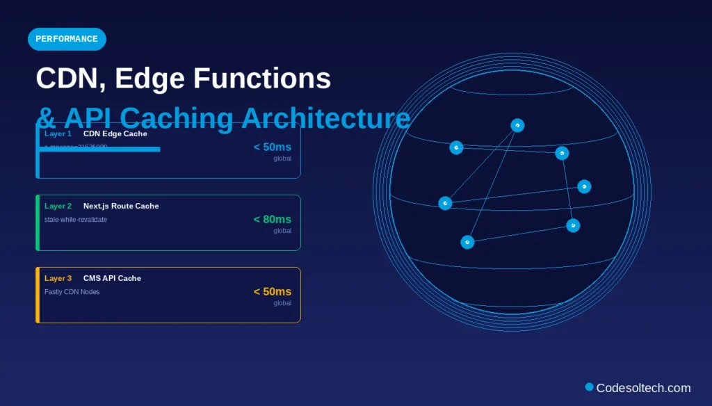 Headless CMS + Next.js: Decoupled Architecture, API Design, and Performance 9 Performance Architecture: CDN, Edge Functions, and API Caching
