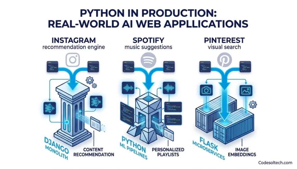 Python's Role in AI-Driven Web Development: Django, Flask, and AI Agents Explained 7 Python in Production Real-World AI Web Applications