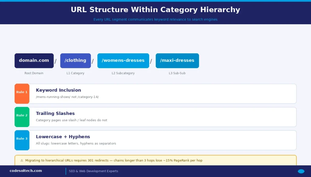 Category Hierarchy Optimization: Guide to Taxonomy, Navigation & Filters 4 URL Structure Within Category Hierarchy