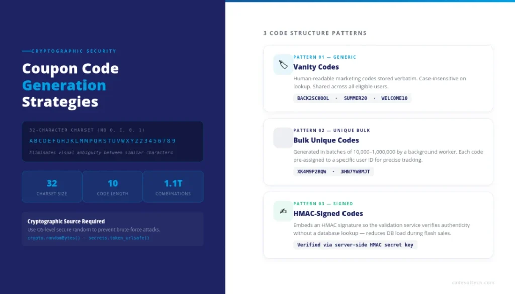 Coupon & Discount Engine Development: Build that Actually Scales 6 Coupon Code Generation Strategies