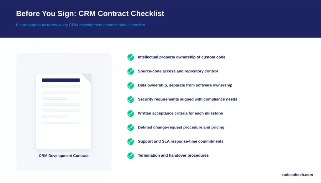 What to Verify Before Signing a CRM Development Contract