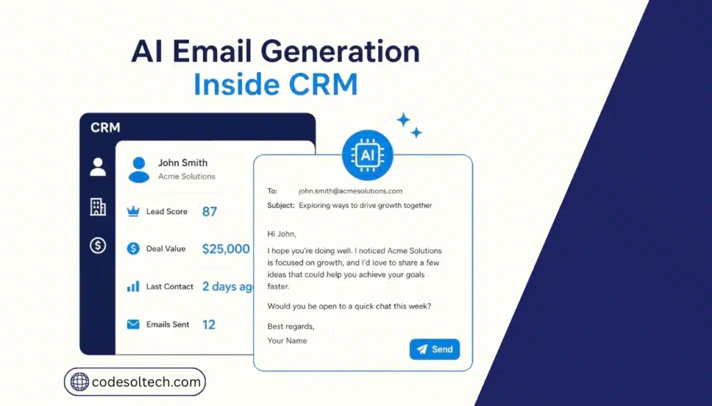 AI Email Generation in CRM: Save 12 Hrs/Week