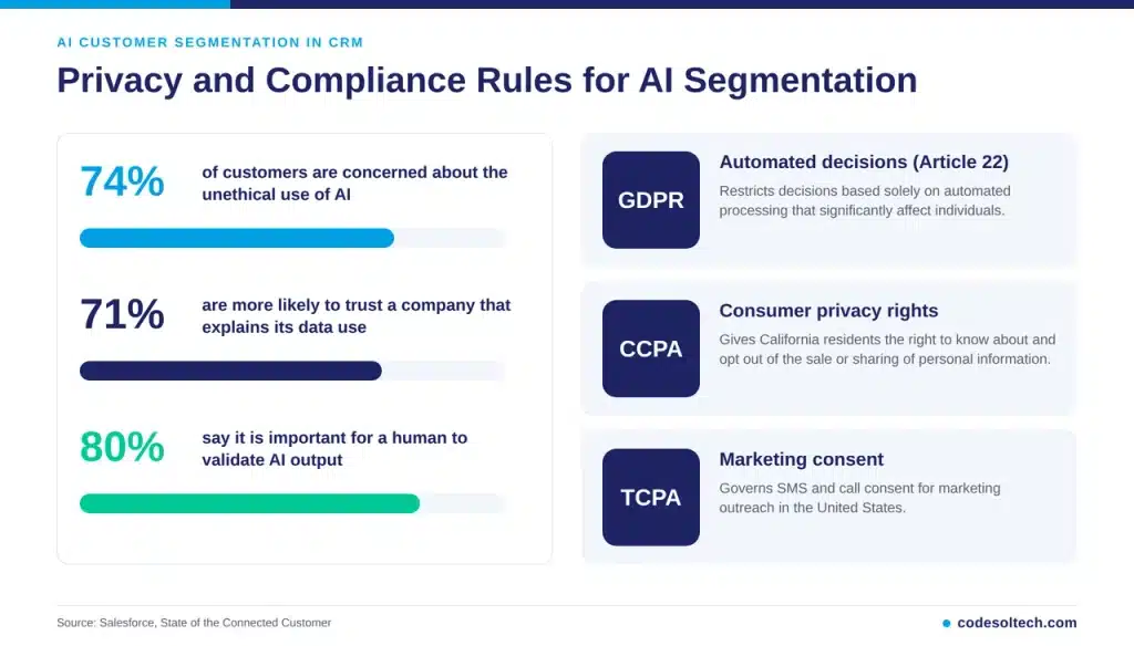 Privacy and Compliance Rules for AI Segmentation