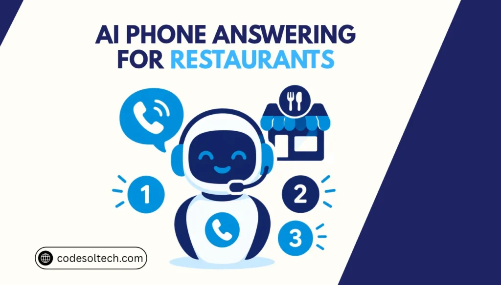 AI phone answering for restaurants featured illustration