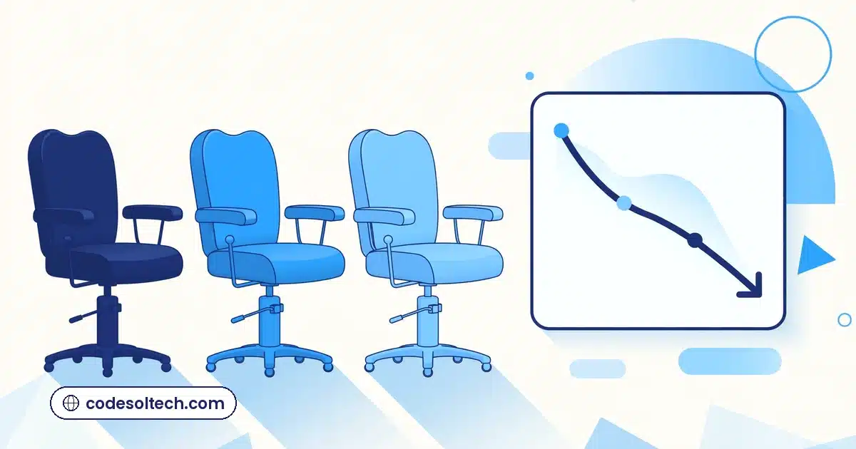 Empty salon chairs represent lost revenue from no-shows