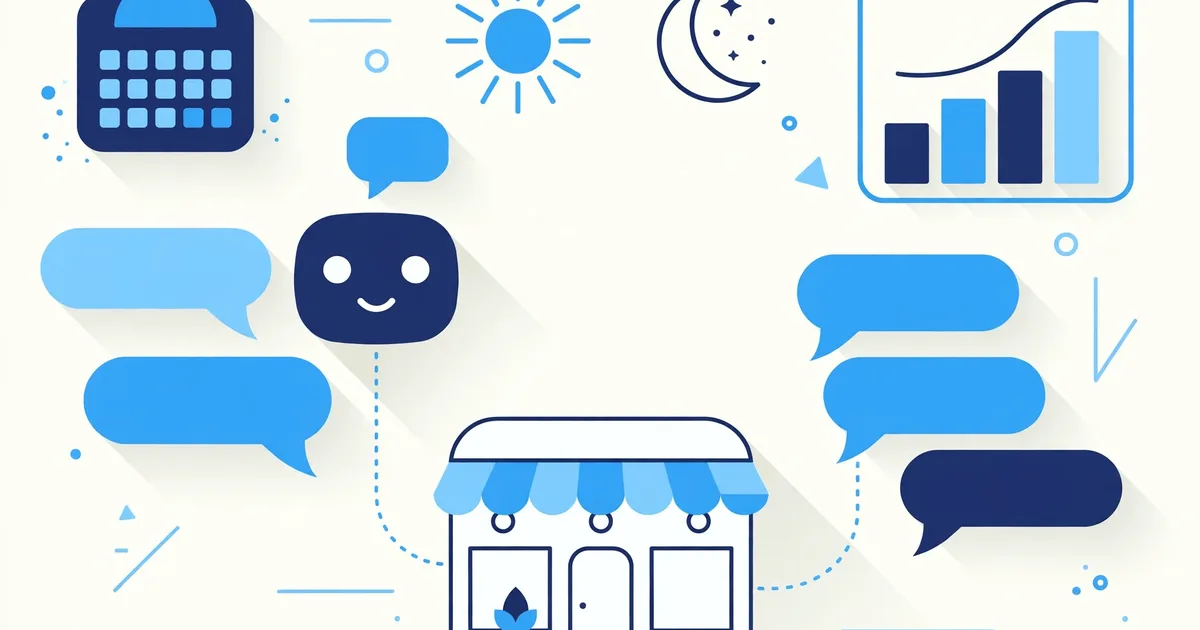 AI chatbot answering customers day and night for small business