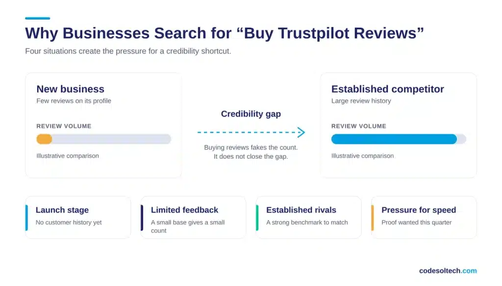 Why Businesses Search for "Buy Trustpilot Reviews"